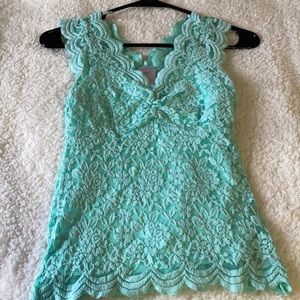 Lace Sleeveless Top